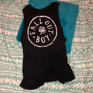 Fall out boy rose tank/muscle tee